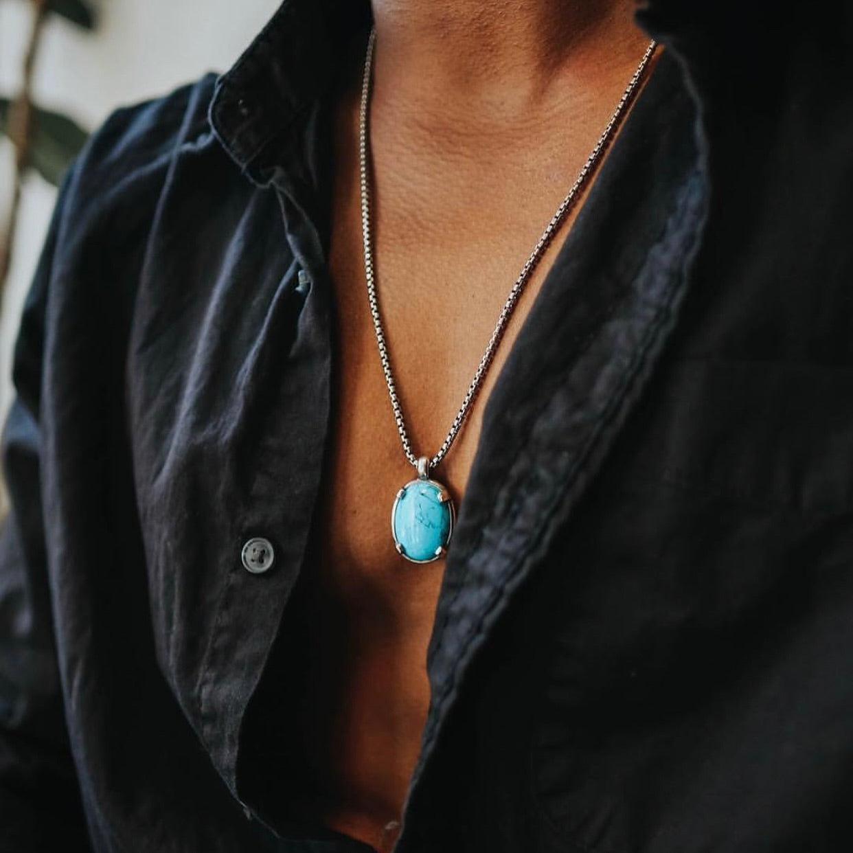 Fayrouz stone Necklace