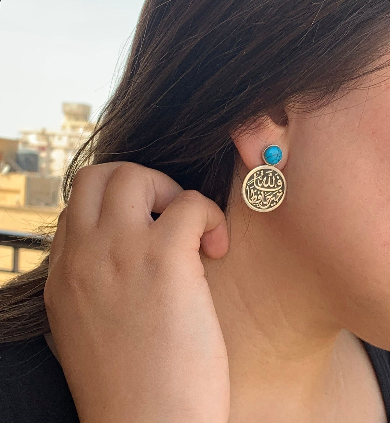 AL Hafiz Fayrouz Earrings