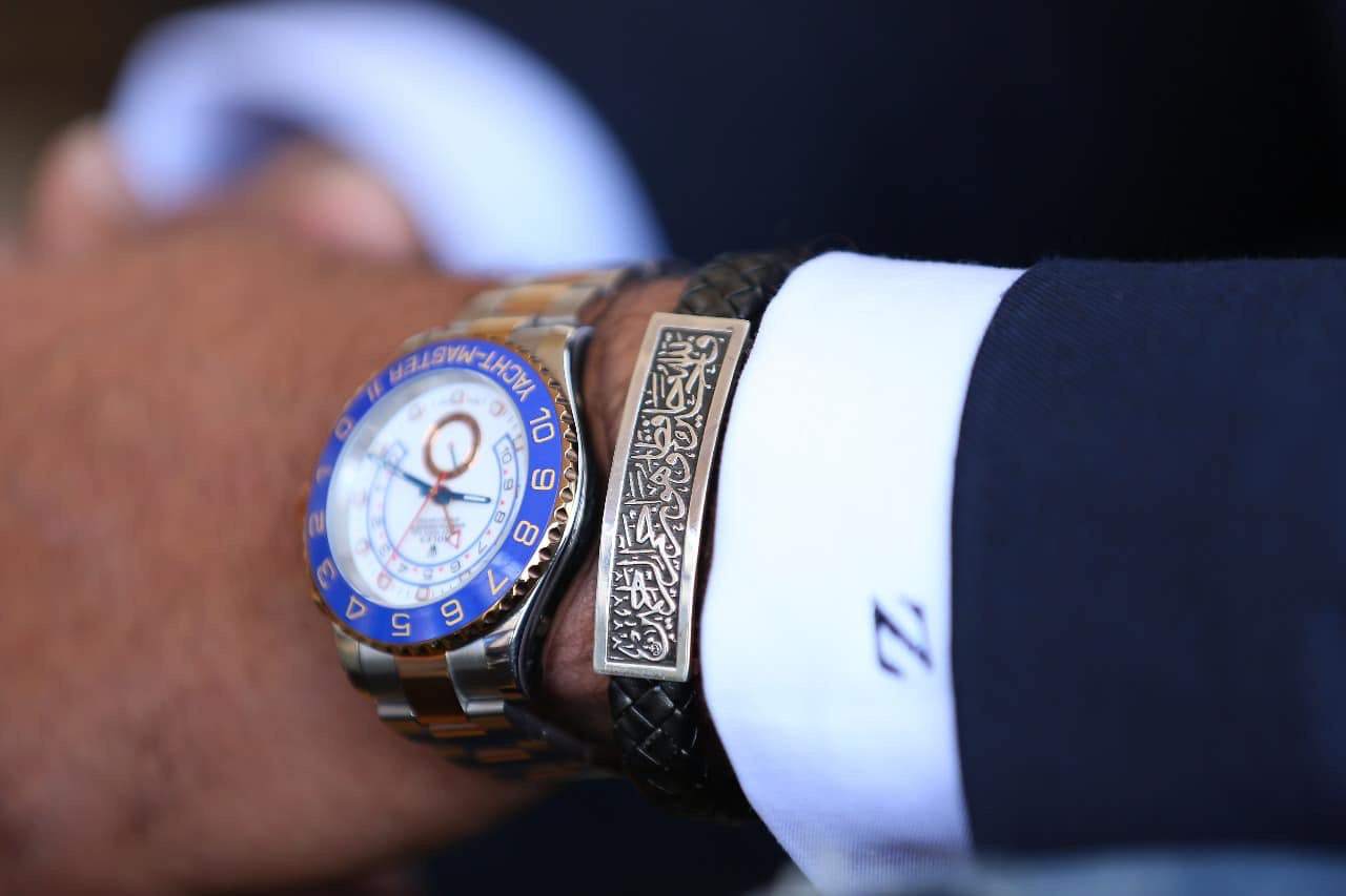 Arabic Calligraphy Leather Bracelet