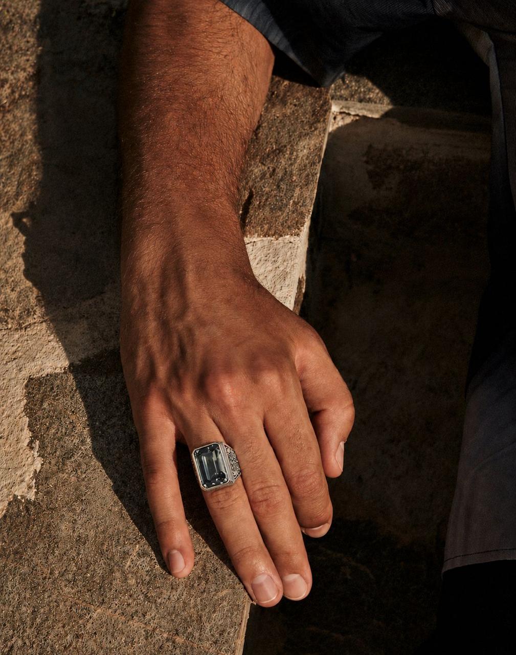 Aquamarine stone Ring