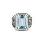 Aquamarine stone Ring