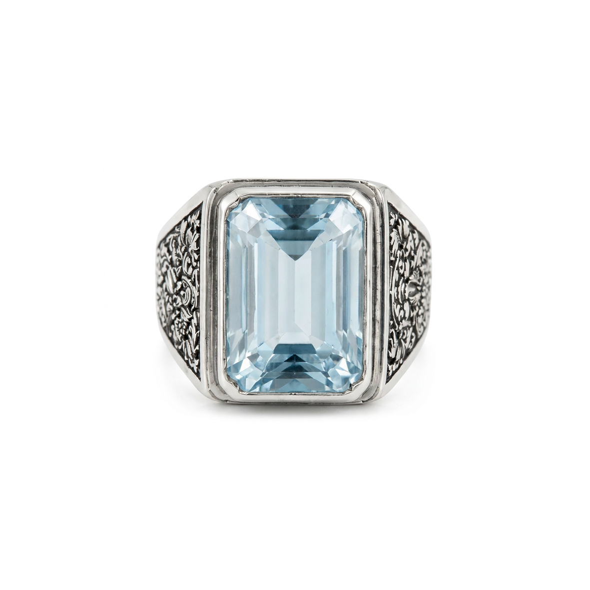 Aquamarine stone Ring